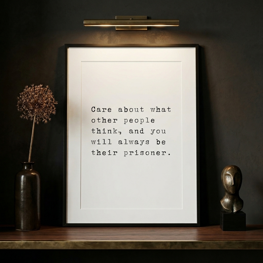 Always Be Their Prisoner — typographic quote wall art print by Axiom Print Studio