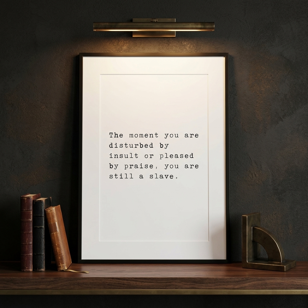 Still A Slave — typographic quote wall art print by Axiom Print Studio