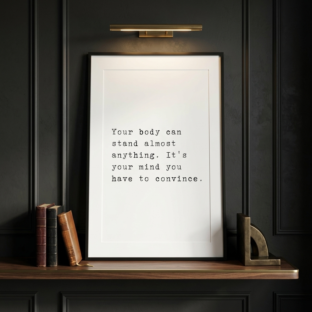 Convince Your Mind — typographic quote wall art print by Axiom Print Studio